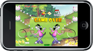 Mobile Game: Crazy Bee Options Screen